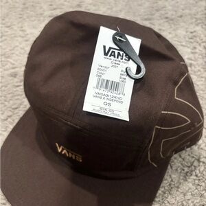 Vans Brown Adjustable Cap With Vans Logo sides NEW WITH TAGS